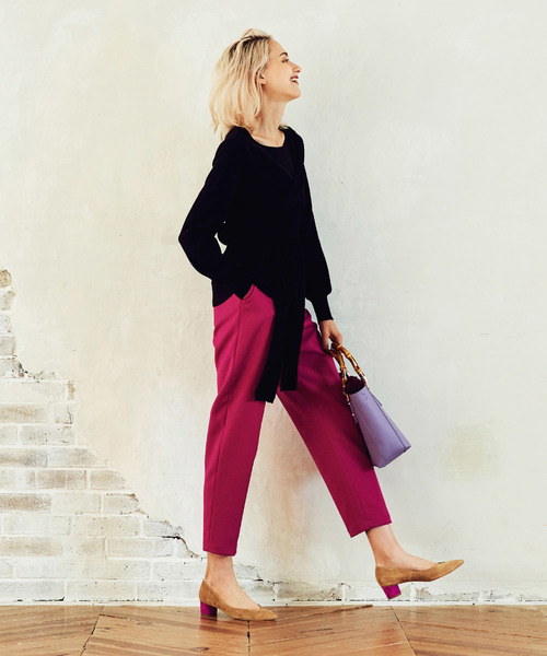 The Virgnia（ザ ヴァージニア）の「カラーテーパードパンツ（その他パンツ・レディース・パープル/ピンク/グリーン・36/38）」の12枚目の写真