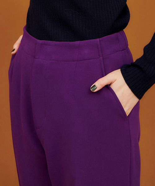 The Virgnia（ザ ヴァージニア）の「カラーテーパードパンツ（その他パンツ・レディース・パープル/ピンク/グリーン・36/38）」の7枚目の写真