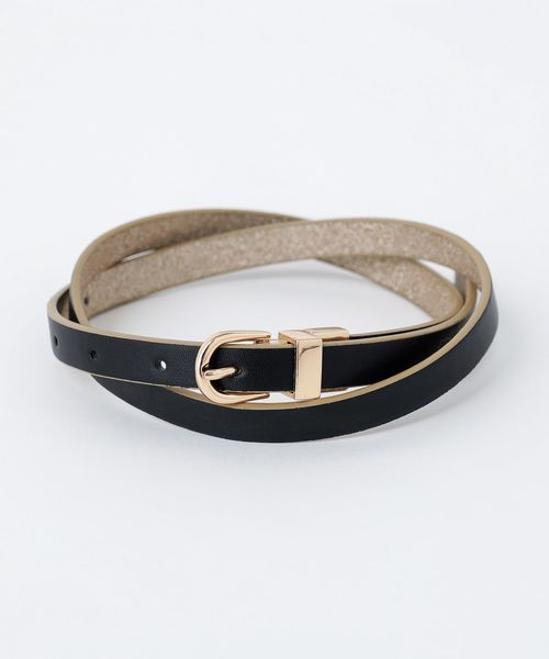 one after another NICE CLAUP（ワンアフターアナザーナイスクラップ）の「リバーシブルベルト（ベルト・レディース・ブラック/ベージュ/ブラウン/モカ・FREE）」の10枚目の写真