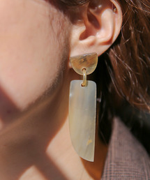 バッファローフラグメントピアス(象牙ピアス)