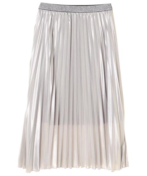 Editt by YECCA VECCA（エディットバイイェッカヴェッカ）の「P.シャイニープリーツスカート（スカート・レディース・ピンク/シルバー/ゴールド・FREE）」の4枚目の写真