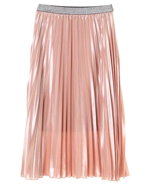 Editt by YECCA VECCA（エディットバイイェッカヴェッカ）の「P.シャイニープリーツスカート（スカート・レディース・ピンク/シルバー/ゴールド・FREE）」の5枚目の写真
