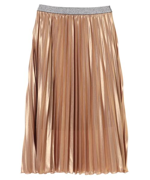 Editt by YECCA VECCA（エディットバイイェッカヴェッカ）の「P.シャイニープリーツスカート（スカート・レディース・ピンク/シルバー/ゴールド・FREE）」の6枚目の写真