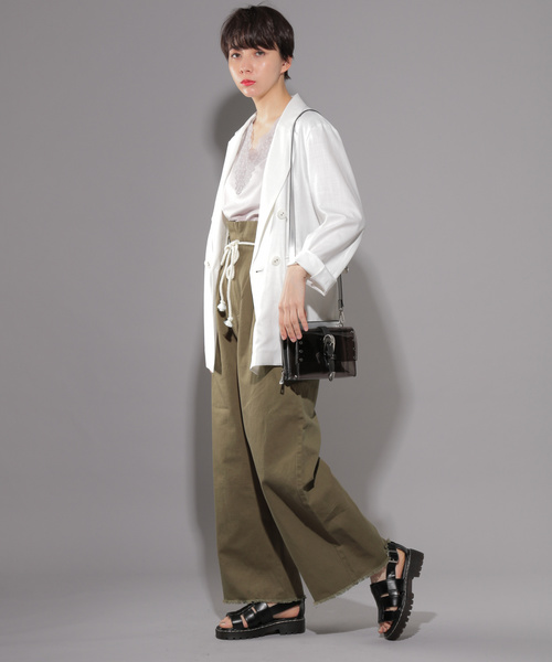 PAGEBOY（ページボーイ）の「アサコン ロープベルトパンツ（その他パンツ・レディース・ホワイト/ブラック/カーキ・FREE）」の8枚目の写真