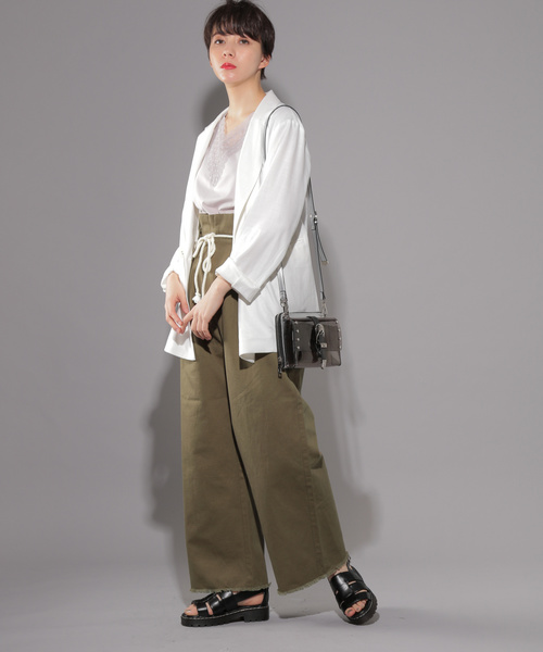 PAGEBOY（ページボーイ）の「アサコン ロープベルトパンツ（その他パンツ・レディース・ホワイト/ブラック/カーキ・FREE）」の11枚目の写真