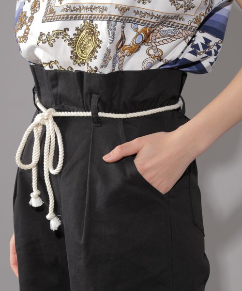 PAGEBOY（ページボーイ）の「アサコン ロープベルトパンツ（その他パンツ・レディース・ホワイト/ブラック/カーキ・FREE）」の6枚目の写真