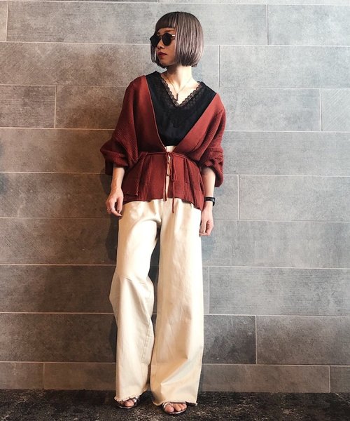 PAGEBOY（ページボーイ）の「アサコン ロープベルトパンツ（その他パンツ・レディース・ホワイト/ブラック/カーキ・FREE）」の10枚目の写真