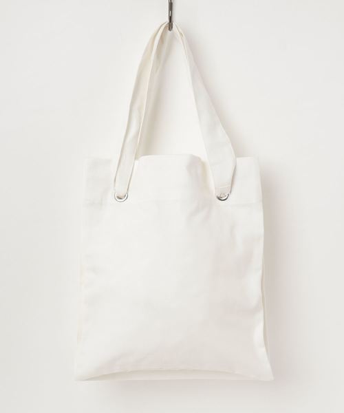 CLANE（クラネ）の「3POCKET TOTE BAG（トートバッグ・レディース・ホワイト/ブラック・FREE）」の4枚目の写真