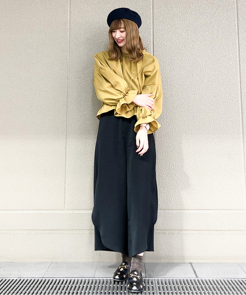 CA4LA(カシラ)の「チョボSS6(ハンチング/ベレー帽・レディース・ブラック/ベージュ/ネイビー/グレー/イエロー・ONESIZE)」の7枚目の写真