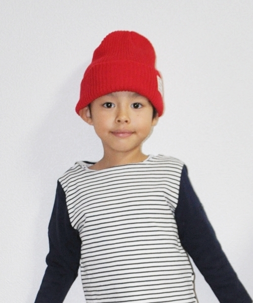 SHIPS(シップス)の「SHIPS KIDS:リブ ニット キャップ(ニットキャップ/ビーニー・キッズ・グレー/レッド/グリーン/ネイビー・ONE SIZE)」の1枚目の写真