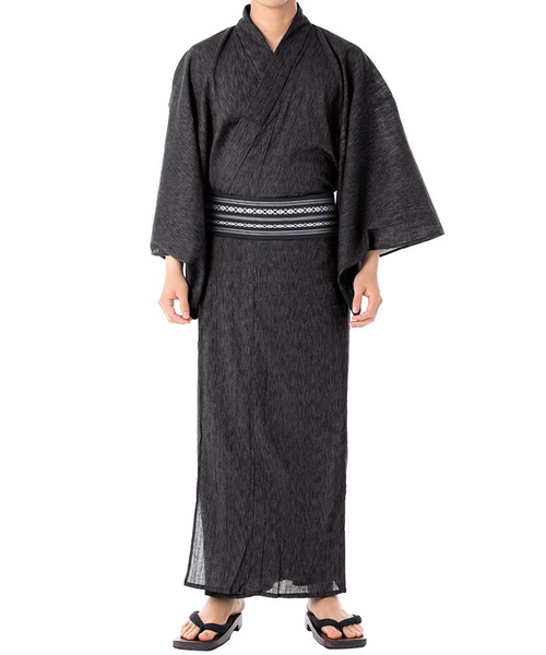 KYOETSU(キョウエツ)の「メンズ 楊柳浴衣 6点セット ( 浴衣 + 帯 + 下駄 + 腰紐 + 信玄袋 + 扇子 )(浴衣・メンズ・ブラウン系その他/ブラック系その他/グレー系その他/ブラック系その他3/ブルー系その他6/ブラック系その他4/ブルー系その他/ブラック系その他2/グレー系その他4/ブラウン系その他4/ブルー系その他5/グレー系その他2/ブラウン系その他2/ブルー系その他2/ブルー系その他3/ブルー系その他7/ブルー系その他4/グレー系その他3/ブラウン系その他3/ブルー/グレー系その他5/グレー系その他6/ホワイト系その他/レッド系その他/ホワイト系その他2/レッド系その他2/その他/その他1/その他2/その他3/その他4/その他5・3L/M/L/LL)」の4枚目の写真