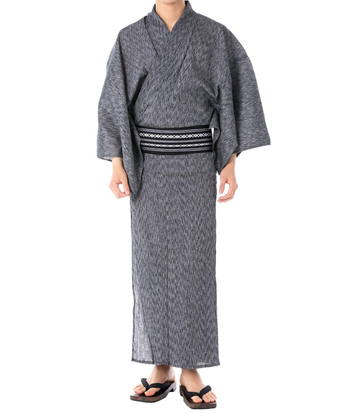 KYOETSU(キョウエツ)の「メンズ 楊柳浴衣 6点セット ( 浴衣 + 帯 + 下駄 + 腰紐 + 信玄袋 + 扇子 )(浴衣・メンズ・ブラウン系その他/ブラック系その他/グレー系その他/ブラック系その他3/ブルー系その他6/ブラック系その他4/ブルー系その他/ブラック系その他2/グレー系その他4/ブラウン系その他4/ブルー系その他5/グレー系その他2/ブラウン系その他2/ブルー系その他2/ブルー系その他3/ブルー系その他7/ブルー系その他4/グレー系その他3/ブラウン系その他3/ブルー/グレー系その他5/グレー系その他6/ホワイト系その他/レッド系その他/ホワイト系その他2/レッド系その他2/その他/その他1/その他2/その他3/その他4/その他5・3L/M/L/LL)」の8枚目の写真