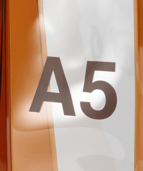 NaNa-NaNa(ナナナナ)の「【別注】 <nana-nana>A5 クリアバッグ -2WAY- Ψ(ショルダーバッグ・レディース・ブラウン・FREE)」の7枚目の写真