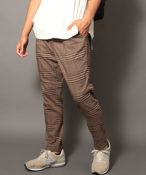 SUGGESTION（サジェッション）の「SUGGESTION 先染めチェックストレッチアンクルパンツ（その他パンツ・メンズ・グレー/チェック/ブラック/ベージュ/ブラウン/ハウンドトゥース/ストライプ/その他・M/L）」の3枚目の写真