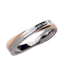 Message&One Point Ring/メッセージ&ワンポイント リング キュービックジルコニア入り