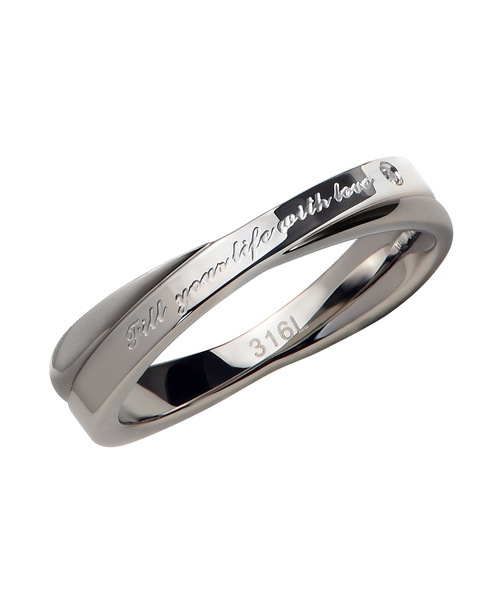 SiNCERE(シンシア)の「Message&One Point Ring/メッセージ&ワンポイント リング キュービックジルコニア入り(リング・レディース・ライトブルー/ブラック/シルバー/ピンクゴールド/ライトピンク/ガンメタ・11号/13号/17号/19号/21号/15号/9号)」の7枚目の写真