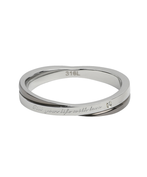 SiNCERE(シンシア)の「Message&One Point Ring/メッセージ&ワンポイント リング キュービックジルコニア入り(リング・レディース・ライトブルー/ブラック/シルバー/ピンクゴールド/ライトピンク/ガンメタ・11号/13号/17号/19号/21号/15号/9号)」の8枚目の写真