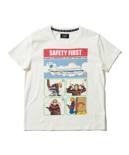 glamb(グラム)の「Safety manual T / セーフティマニュアルTシャツ(Tシャツ/カットソー・メンズ・ホワイト/ブラック・1/2/0/4/3)」の3枚目の写真