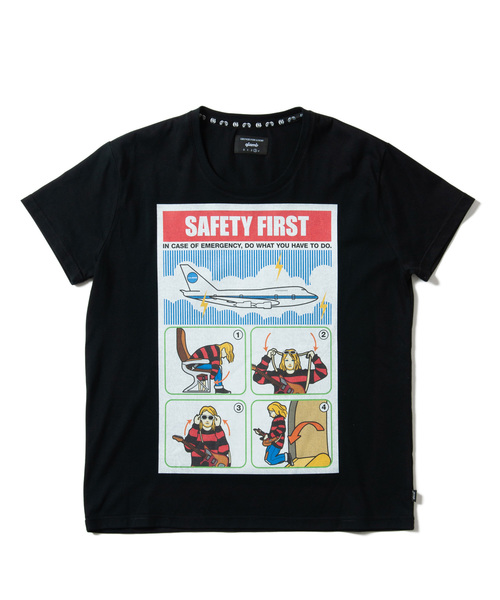 glamb(グラム)の「Safety manual T / セーフティマニュアルTシャツ(Tシャツ/カットソー・メンズ・ホワイト/ブラック・1/2/0/4/3)」の4枚目の写真