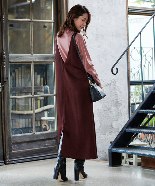 1月号掲載 ワンピース ワンピース ワンピース ワンピース Oggi Anayi アナイ のファッション スエードチョウサテンキャミ