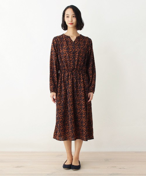 セール Wジョーゼット花柄長袖ワンピース ワンピース Shoo La Rue シューラルー のファッション通販 Zozotown