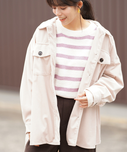 rps（アールピーエス）の「ワイドコールＣＰＯジャケット（カバーオール・レディース・ブラウン/ピンク/ベージュ系その他・M）」の2枚目の写真