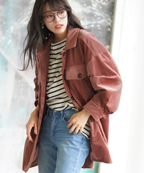 rps（アールピーエス）の「ワイドコールＣＰＯジャケット（カバーオール・レディース・ブラウン/ピンク/ベージュ系その他・M）」の3枚目の写真