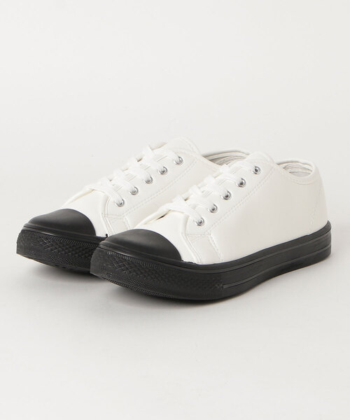 AAA（トリプルエー）の「AAA / オーセンティック レースアップ ローテクスニーカー（2326）（スニーカー・レディース・ホワイト/ブラック/カーキ/シルバー/ホワイト×ブラック/ブラック系その他/ブルー系その他/キナリ/グレー/レッド/ブルー系その他2/グレー系その他/ベージュ/ブラック系その他2/ホワイト系その他/ネイビー/ホワイト系その他2/ブラウン/イエロー/レッド系その他/グリーン/チェック/ワイン/オレンジ/ライトブルー/ブラック系その他3/ピンク/ブルー系その他3・40/44/42/36/34/38/22/26/24/30/32/28）」の3枚目の写真