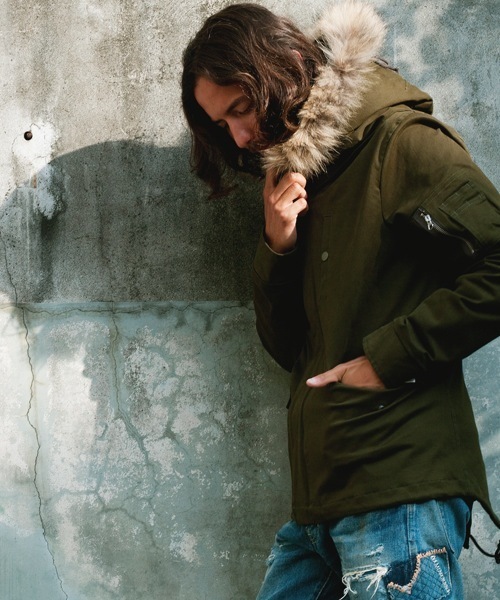 rehacer(レアセル)の「Contract Militaly Jacket(モッズコート・メンズ・ブラック/カーキ/ネイビー・LARGE/MEDIUM/SMALL)」の4枚目の写真