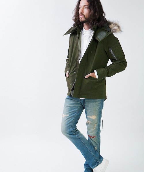 rehacer(レアセル)の「Contract Militaly Jacket(モッズコート・メンズ・ブラック/カーキ/ネイビー・LARGE/MEDIUM/SMALL)」の5枚目の写真