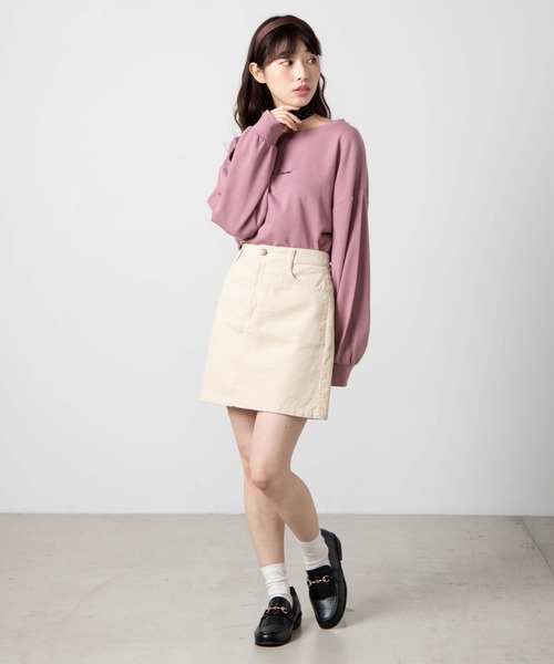 WEGO（ウィゴー）の「WEGO/【2点セット】スカーフ付きスウェット（スウェット・レディース・スミクロ/アイボリー/ピンク/ベージュ/ライトピンク・FREE）」の8枚目の写真