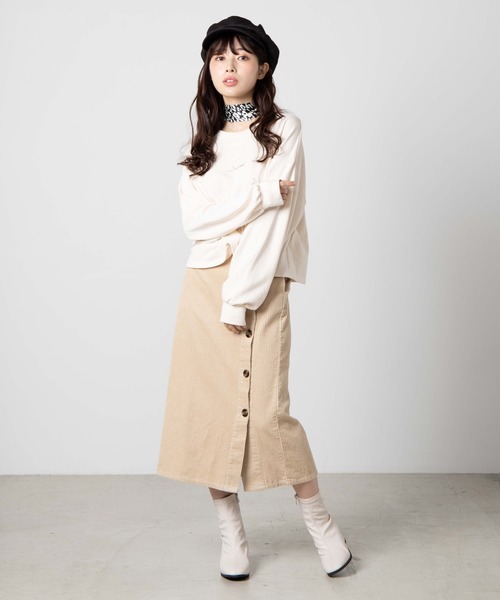 WEGO（ウィゴー）の「WEGO/【2点セット】スカーフ付きスウェット（スウェット・レディース・スミクロ/アイボリー/ピンク/ベージュ/ライトピンク・FREE）」の7枚目の写真