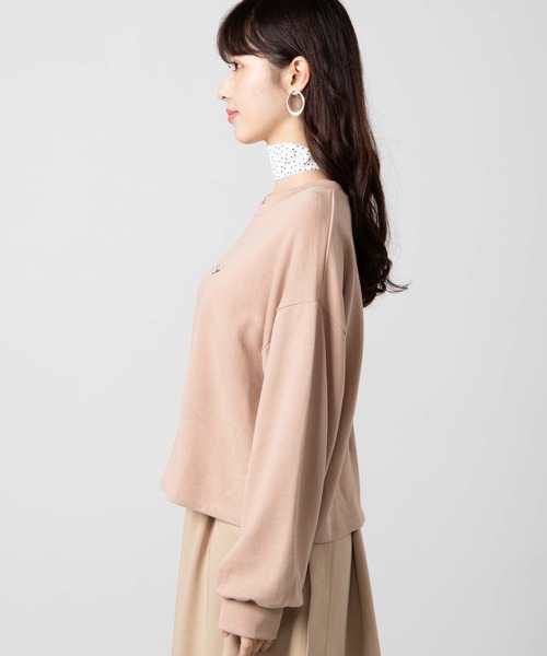 WEGO（ウィゴー）の「WEGO/【2点セット】スカーフ付きスウェット（スウェット・レディース・スミクロ/アイボリー/ピンク/ベージュ/ライトピンク・FREE）」の17枚目の写真