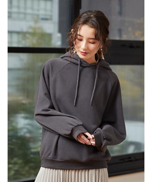 RAY CASSIN FAVORI（レイカズンフェバリ）の「・【RAY CASSIN】 ウラキモウラグランパーカー＊（パーカー・レディース・アイボリー/ミント/チャコールグレー/ベージュ・FREE）」の5枚目の写真