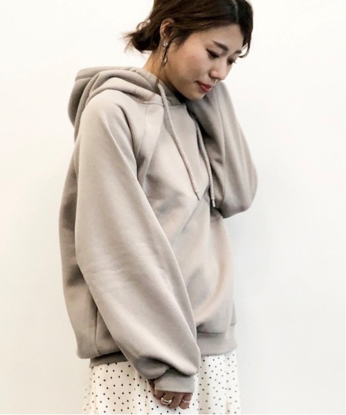 RAY CASSIN FAVORI（レイカズンフェバリ）の「・【RAY CASSIN】 ウラキモウラグランパーカー＊（パーカー・レディース・アイボリー/ミント/チャコールグレー/ベージュ・FREE）」の3枚目の写真