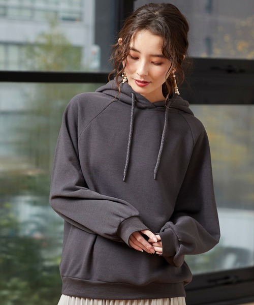 RAY CASSIN FAVORI（レイカズンフェバリ）の「・【RAY CASSIN】 ウラキモウラグランパーカー＊（パーカー・レディース・アイボリー/ミント/チャコールグレー/ベージュ・FREE）」の2枚目の写真