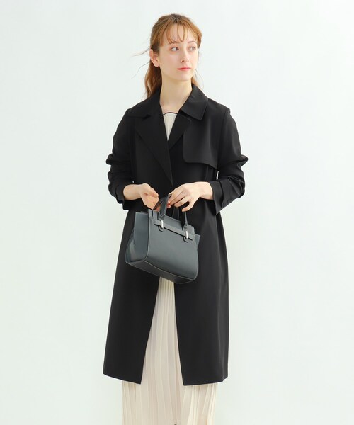 セール S ハンドウォッシュ サッシュベルト付きプレーントレンチコート トレンチコート Indivi インディヴィ のファッション通販 Zozotown