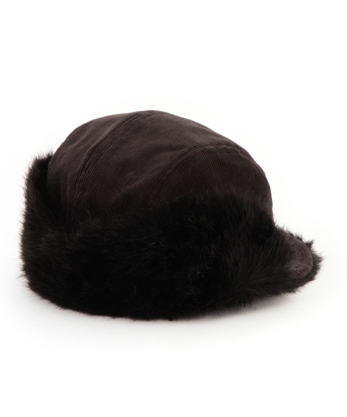 BEAMS BOY（ビームスボーイ）の「Cableami×BEAMS BOY / HUNT CAP（キャップ・レディース・ブラック/ダークブラウン・ONE SIZE）」の6枚目の写真