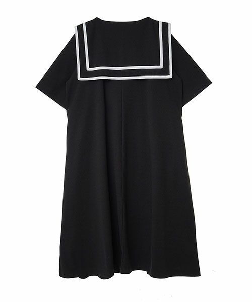 Candy Stripper（キャンディストリッパー）の「SAILOR RIB ワンピース（ワンピース・レディース・ブラック/チャコールグレー・2）」の3枚目の写真