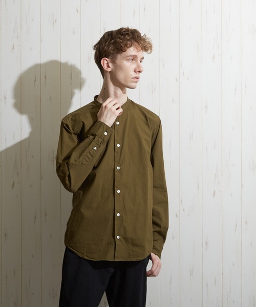VIBGYOR(ヴィブジョー)の「【VIBGYOR BY AS】ブロードバンドカラーシャツ(GW)(シャツ/ブラウス・メンズ・ネイビー/ワイン/ブラック/ベージュ/ブルー系その他/ホワイト/カーキ/ピンク・LARGE/MEDIUM/X-LARGE)」の6枚目の写真
