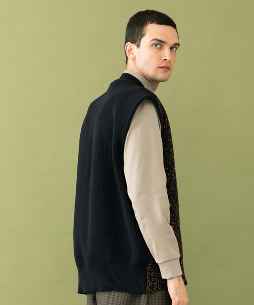 UNITED TOKYO（ユナイテッドトウキョウ）の「ネオンネップオーバーサイズニットベスト（ベスト・メンズ・ブラック/ベージュ・FREE）」の6枚目の写真