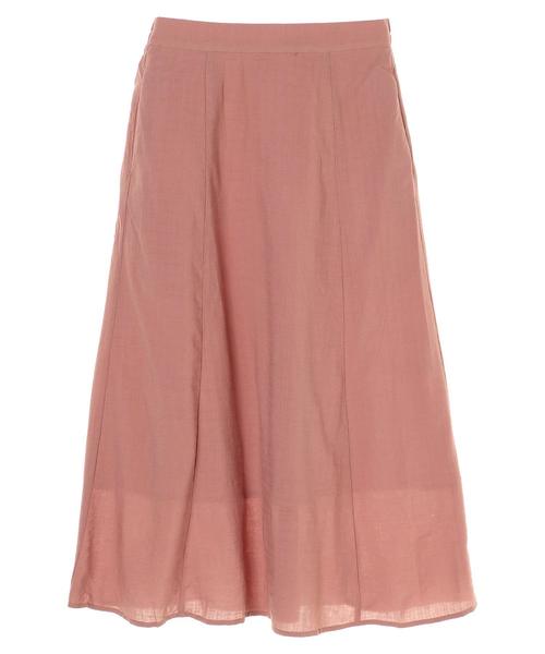 earth music&ecology（アースミュージックアンドエコロジー）の「チェックサッカーセミフレアスカート ＊（スカート・レディース・ミント/ベージュ/ネイビー/ピンク・FREE）」の12枚目の写真