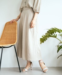 earth music&ecology | チェックサッカーセミフレアスカート ＊(スカート)