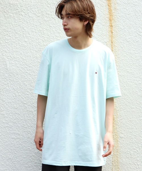 TOMMY HILFIGER（トミーヒルフィガー）の「Tommy Hilfiger/トミーヒルフィガー SHORTSLEEVE CORE FLAG CREWNECK TEE 半袖Tシャツ メンズ 夏物 夏服（Tシャツ/カットソー・メンズ・ネイビー/ホワイト/ブラック/レッド/グレー/アクア・S/M/L/XL）」の5枚目の写真