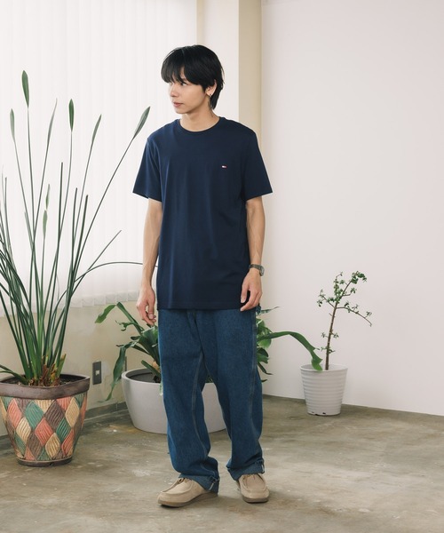 TOMMY HILFIGER（トミーヒルフィガー）の「Tommy Hilfiger/トミーヒルフィガー SHORTSLEEVE CORE FLAG CREWNECK TEE 半袖Tシャツ メンズ 夏物 夏服（Tシャツ/カットソー・メンズ・ネイビー/ホワイト/ブラック/レッド/グレー/アクア・S/M/L/XL）」の12枚目の写真