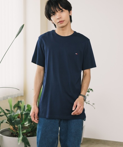 TOMMY HILFIGER（トミーヒルフィガー）の「Tommy Hilfiger/トミーヒルフィガー SHORTSLEEVE CORE FLAG CREWNECK TEE 半袖Tシャツ メンズ 夏物 夏服（Tシャツ/カットソー・メンズ・ネイビー/ホワイト/ブラック/レッド/グレー/アクア・S/M/L/XL）」の10枚目の写真