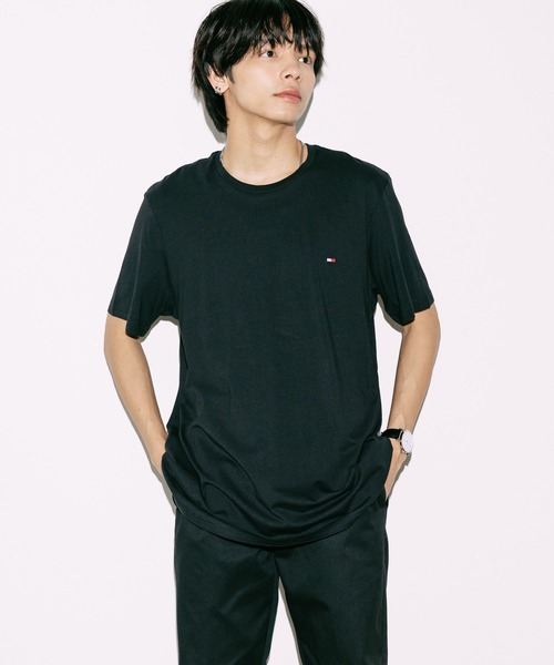 TOMMY HILFIGER（トミーヒルフィガー）の「Tommy Hilfiger/トミーヒルフィガー SHORTSLEEVE CORE FLAG CREWNECK TEE 半袖Tシャツ メンズ 夏物 夏服（Tシャツ/カットソー・メンズ・ネイビー/ホワイト/ブラック/レッド/グレー/アクア・S/M/L/XL）」の16枚目の写真