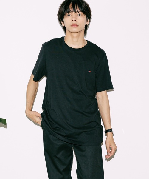 TOMMY HILFIGER（トミーヒルフィガー）の「Tommy Hilfiger/トミーヒルフィガー SHORTSLEEVE CORE FLAG CREWNECK TEE 半袖Tシャツ メンズ 夏物 夏服（Tシャツ/カットソー・メンズ・ネイビー/ホワイト/ブラック/レッド/グレー/アクア・S/M/L/XL）」の17枚目の写真