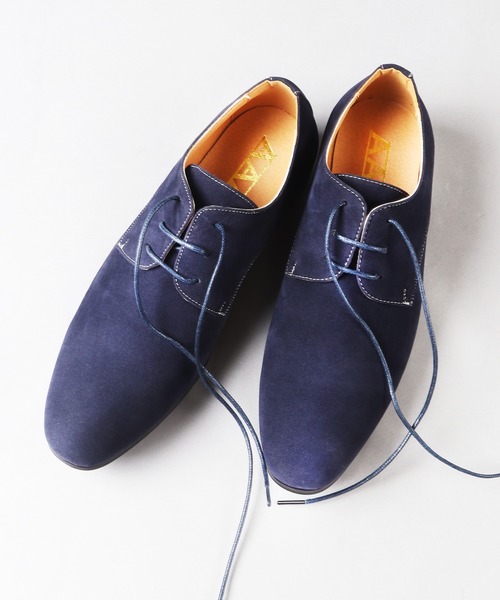 AAA+（サンエープラス）の「AAA+ スエード外羽プレーントゥ（ドレスシューズ・メンズ・ブラック/レッド/ダークブラウン/ネイビー/ブラウン・41/39/40/42/43/44）」の9枚目の写真