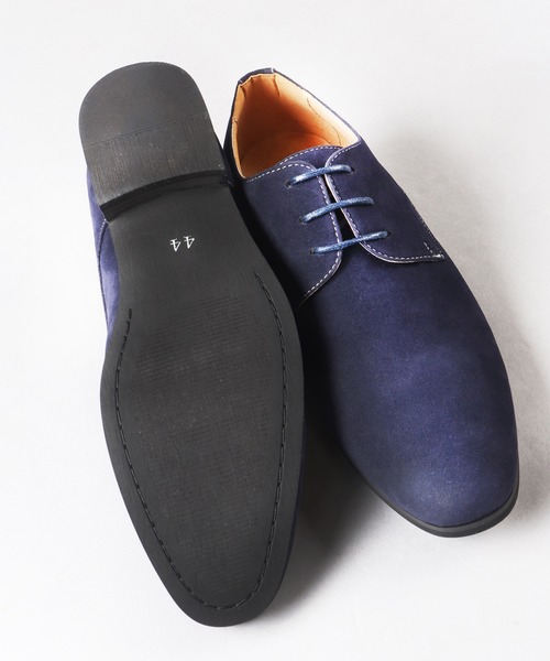 AAA+（サンエープラス）の「AAA+ スエード外羽プレーントゥ（ドレスシューズ・メンズ・ブラック/レッド/ダークブラウン/ネイビー/ブラウン・41/39/40/42/43/44）」の11枚目の写真